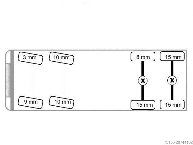 Саміоскид MERCEDES-BENZ 3243 8x4 BB - AXOR - EURO 5 - 35 m³ Nr.: 025