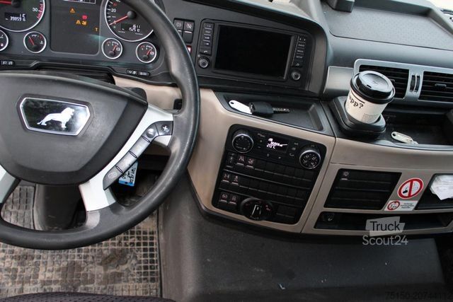 Autocarro con pianale e telone MAN TGM 18.320 4x2 BL Edscha/Stahltransporte Nr: 940