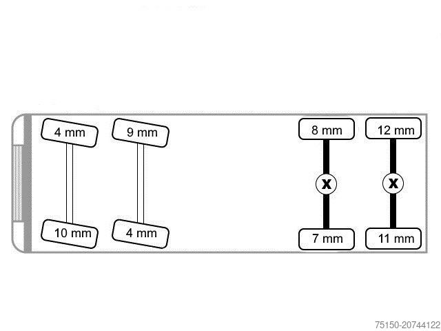 Betonmischer LKW MERCEDES-BENZ 3540 8x4 BB - STETTER 9 m³ - Nr.: 467