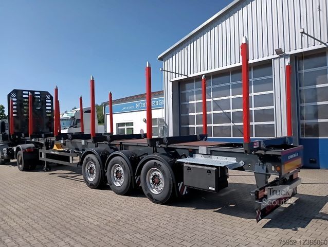Lesnický návěs na klády SCHWARZMÜLLER 3-A Rungensattel 6xExte144S 5560kg NEU sofort