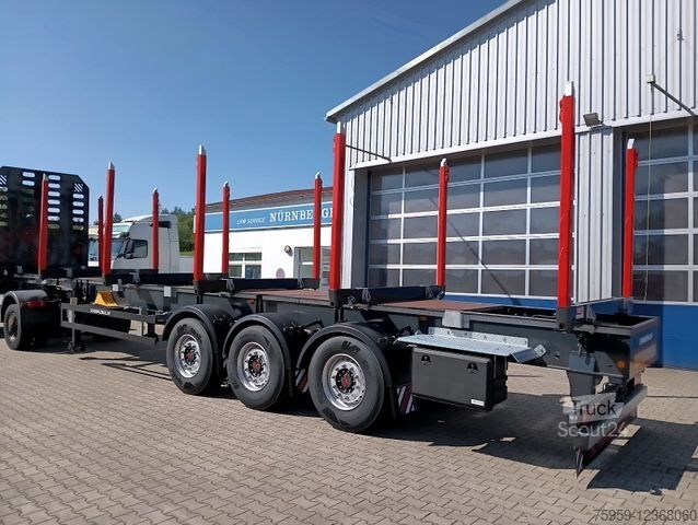 Lesnický návěs na klády SCHWARZMÜLLER 3-A Rungensattel 6xExte144S 5560kg NEU sofort