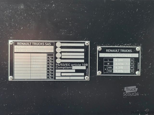 Standart çekici ünitesi RENAULT T520 / Kipphydraulik / Nebenabtrieb / 6E