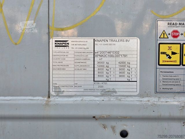 Ημιρυμουλκούμενο με κινούμενο δάπεδο KNAPEN K100