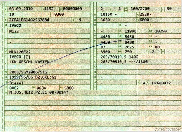 Camion con cassone intercambiabile IVECO Eurocargo 120E22 / Bootstransport