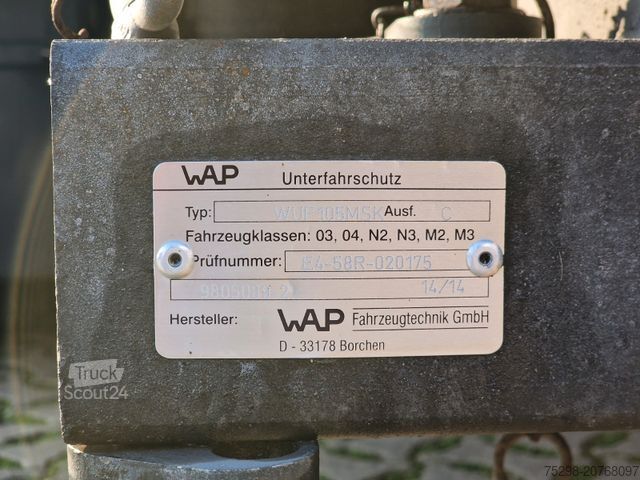 Auflieger mit Pritsche & Plane Stern SP270 / Staplerhalt./Aluklappen/Lenkachse