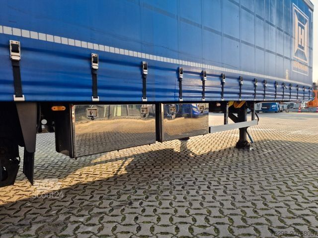 Auflieger mit Pritsche & Plane Stern SP270 / Staplerhalt./Aluklappen/Lenkachse