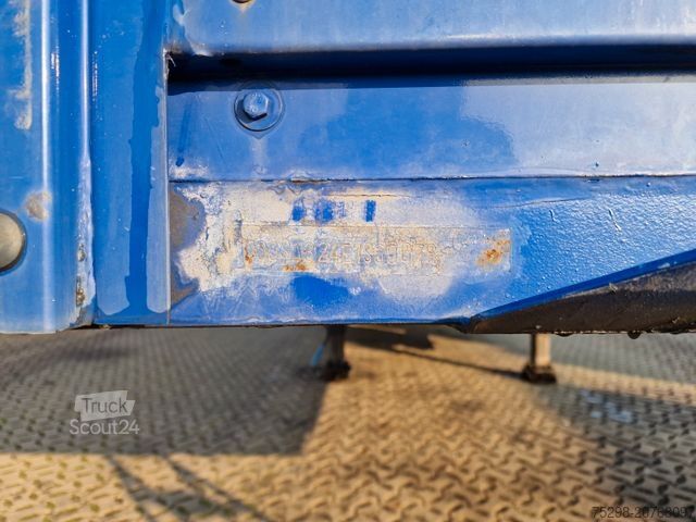 Auflieger mit Pritsche & Plane Stern SP270 / Staplerhalt./Aluklappen/Lenkachse