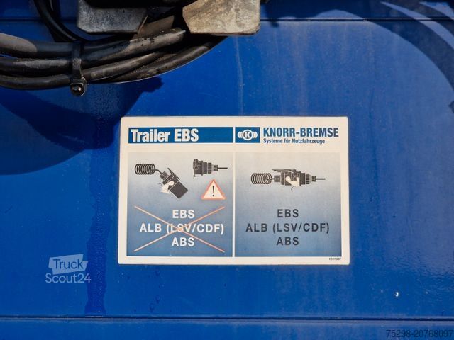 Auflieger mit Pritsche & Plane Stern SP270 / Staplerhalt./Aluklappen/Lenkachse