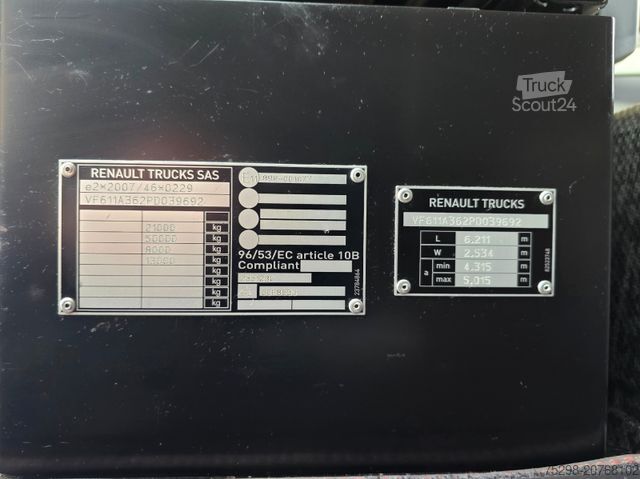 Standart çekici ünitesi RENAULT T520 / Kipphydraulik / Nebenabtrieb