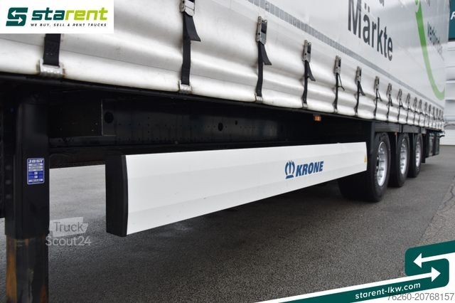 Semirimorchio con telone KRONE Megatrailer Hubdach Liftachse Safe Curtain