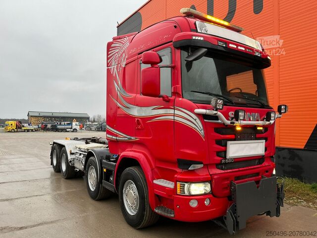 Āķa rokas sistēma Scania R 580 8x4 PALFINGER / L=5600 mm / RETARDER