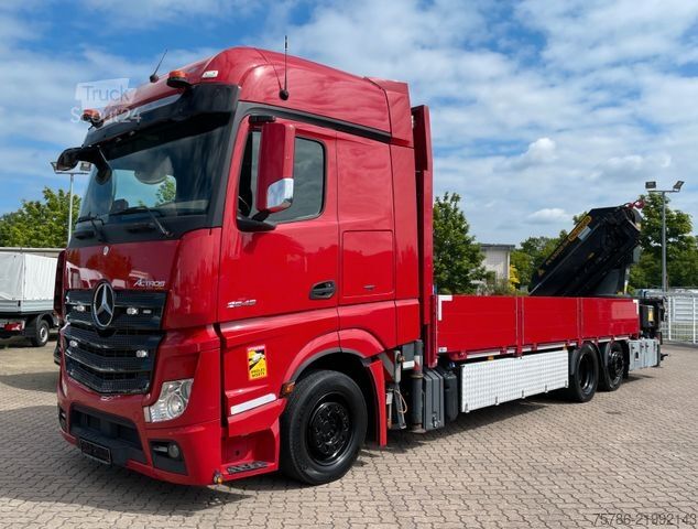 Grúa montada en camión MERCEDES-BENZ Actros 2648 L/ Container/ PK 53002/ 16.3m=2.45t