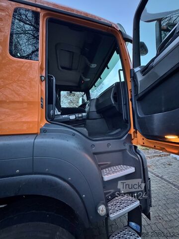 Grue montée sur camion MAN TGS 28.360 - 6x4 - 1. Hand - Kipper - Kr