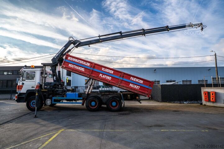 Basculantă cu macara MAN 33.422 DF + HIAB 220 C-5