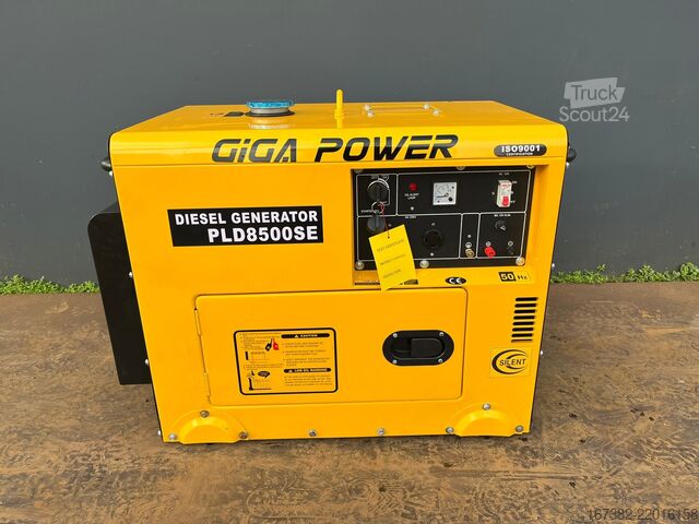 Tilslag Giga power PLD8500SE 8 kVA silent generator