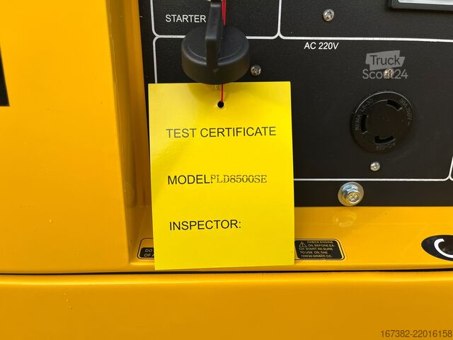 Tilslag Giga power PLD8500SE 8 kVA silent generator