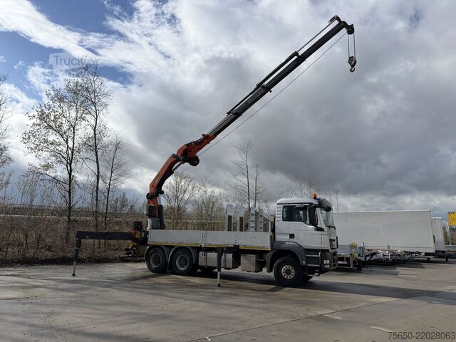 Düz kasa kamyon MAN Truck & Bus TGA08  TGS 26.440 6 x 4 BL mit Kran PK53002