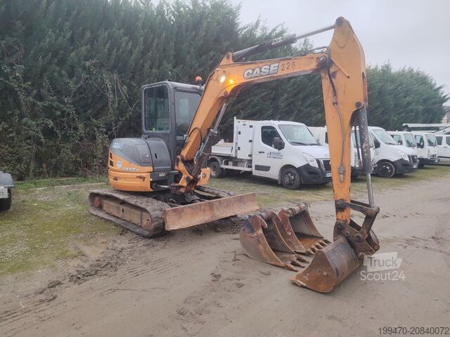Mini Excavator < 7t Case CX50B with 3 excavator buckets