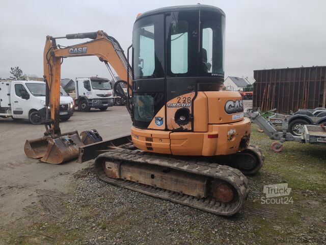 Mini Excavator < 7t Case CX50B with 3 excavator buckets