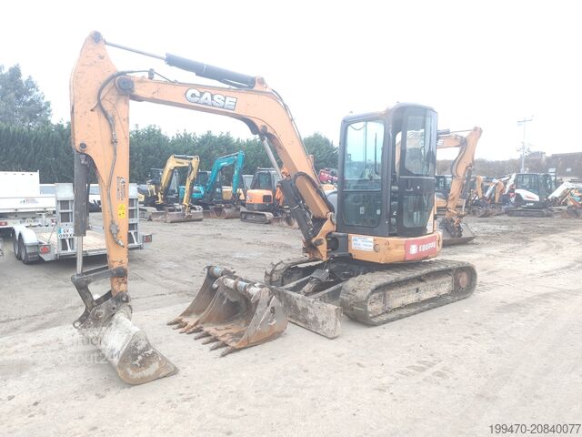 Mini Excavator  < 7t Case CX50B with 3 excavator buckets