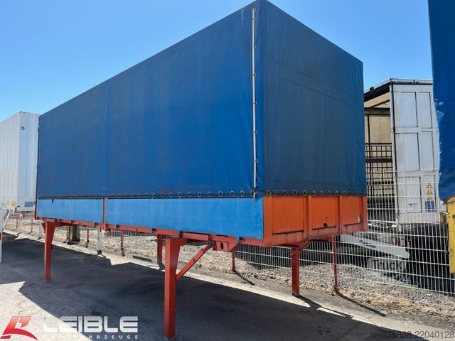 Remorque porte-caisson ACKERMANN-FRUEHAUF Pritsche + Plane*Wechselpritsche*41m³*Klapprunge