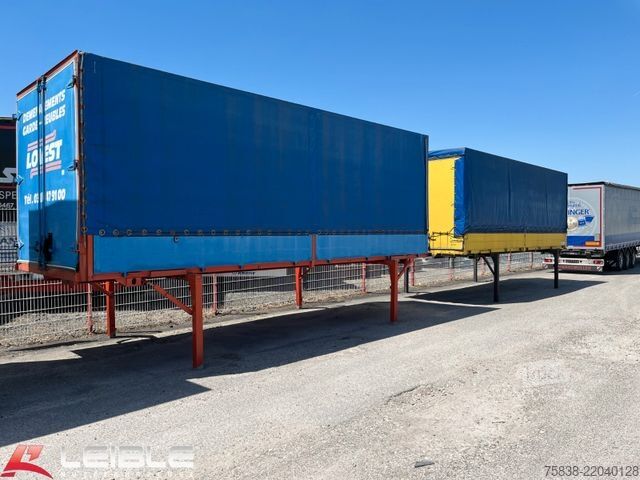 Remorque porte-caisson ACKERMANN-FRUEHAUF Pritsche + Plane*Wechselpritsche*41m³*Klapprunge