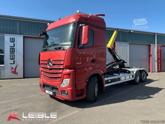 Kamion s kipom s pomičnim kontejnerom MERCEDES-BENZ Actros 2545* Hakenlift*Lift-Lenkachse*332TKM*