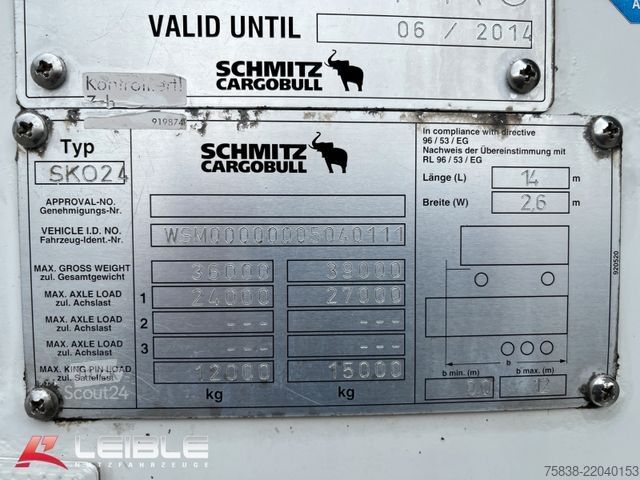 Semirimorchio frigorifero SCHMITZ CARGOBULL SKO 24*Carrier Vector1850*Doppelstock*Trennwand*