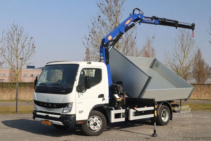 3-sided tipper FUSO 7C18 | 4X2 | 3-WAY TIPPER | PM 6.5 KRAN /CRANE