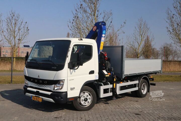 3-sided tipper FUSO 7C18 | 4X2 | 3-WAY TIPPER | PM 6.5 KRAN /CRANE