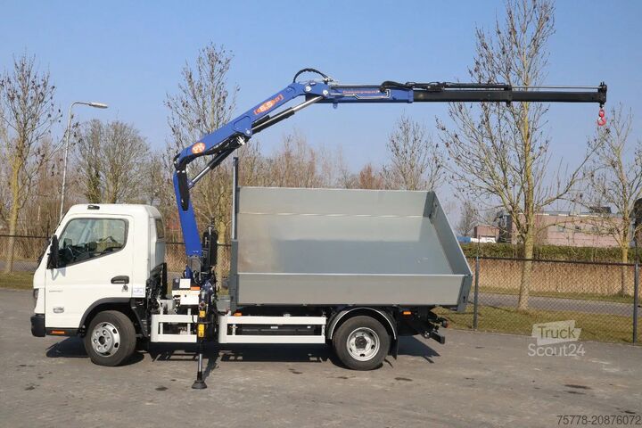 Volquete de 3 lados FUSO 7C18 | 4X2 | 3-WAY TIPPER | PM 6.5 KRAN /CRANE