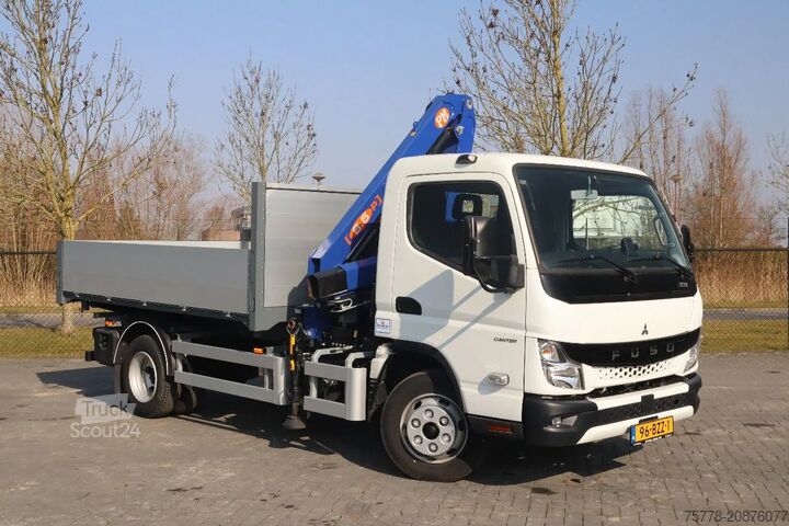 Tovornjak z žerjavom FUSO Canter 7C18 | 4X2 | 3-WAY TIPPER | PM 6.5 KRAN ...