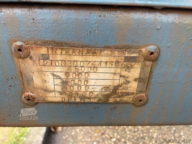 Platform römorku Haan OPL 45 Heavy Duty / Rungen-Potholes /BPW / 2x L...