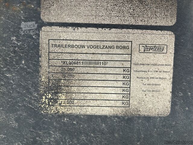 Koffer Vogelzang VO-STG-12-9-GSL / Box 13.5 mtr / Loadlift / Ste...