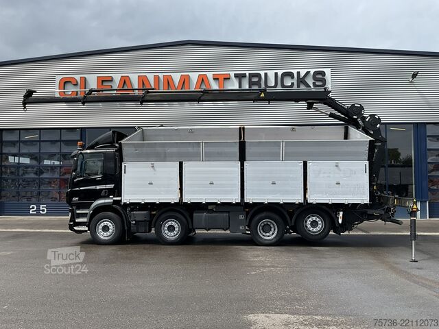 Tipper sa dizalicom DAF FAX CF 480 Euro 6 HMF 21 Tonmeter laadkraan