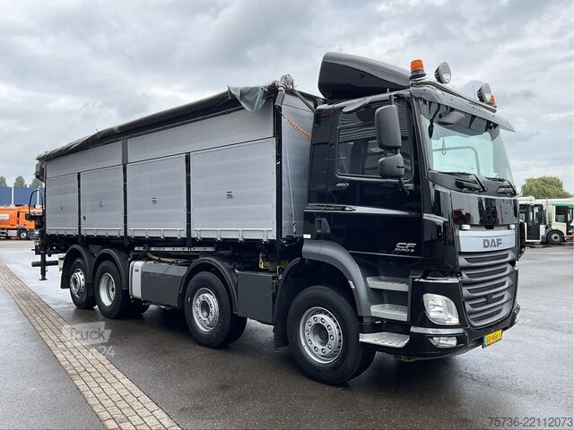 Tipper sa dizalicom DAF FAX CF 480 Euro 6 HMF 21 Tonmeter laadkraan
