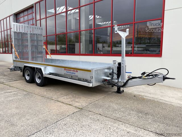 Remolque de plataforma baja Möslein TT 11-E6x2 hydr. Rampen  Tieflader für Fräsen breiten hydraulischen Rampen, Neu