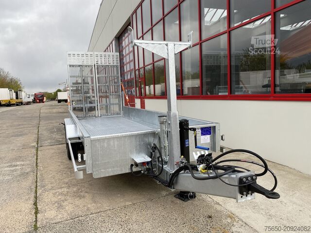 Remolque de plataforma baja Möslein TT 11-E6x2 hydr. Rampen  Tieflader für Fräsen breiten hydraulischen Rampen, Neu