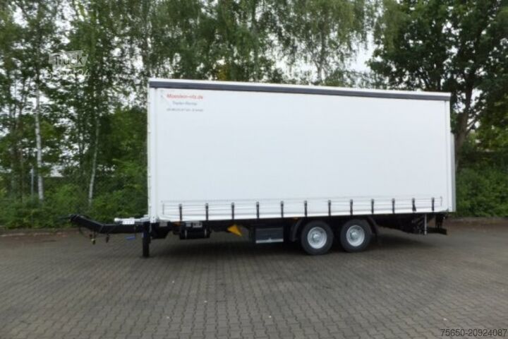 Відкритий причіп з тентом Möslein TPS 11 DL 7,30  neuer Planenanhänger, Ladebordwand + Durchladbar