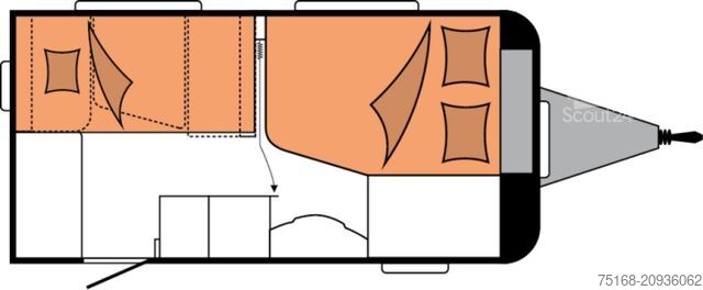 Husvagn HOBBY De Luxe 400 SFe Modell 2026 / 1500 kg / Ambiente