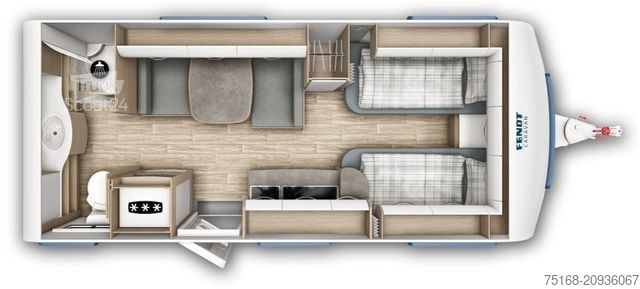 Rulotă FENDT Bianco Activ 515 SGD Modell 2026 / 2000 kg / Pin