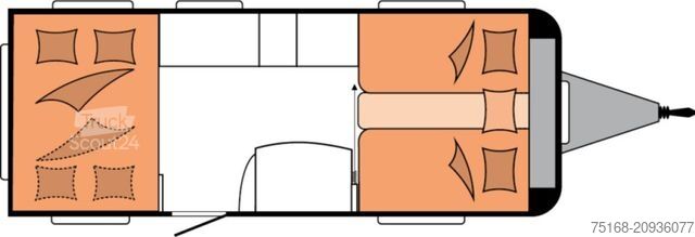 Husvagn HOBBY De Luxe 515 UHL Modell 2026 / 2000 kg