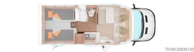 Teilintegriertes Wohnmobil WEINSBERG CaraSuite 650 MEG Autom SAT / Navigation / Marki