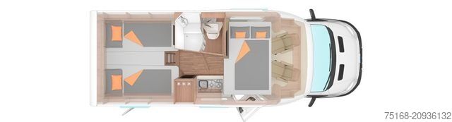 Teilintegriertes Wohnmobil WEINSBERG CaraSuite 650 MEG Autom SAT / Navigation / Marki