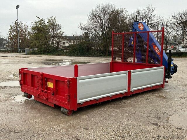 Āķa konteiners  CONTAINER SCARRABILE NUOVO A PIANALE CON GRU