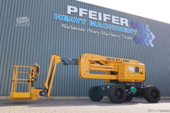 Scharnierende telescopische hoogwerker Haulotte HA16RTJ Pro Valid Inspection, *Guarantee! Diesel,
