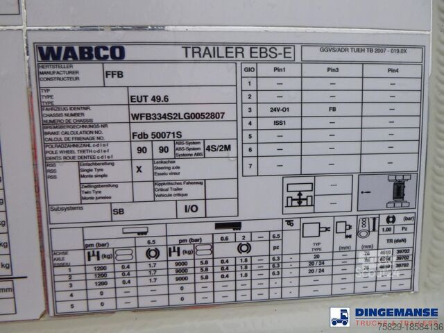 Tvertne Feldbinder Powder tank alu 50 m3 / 1 comp
