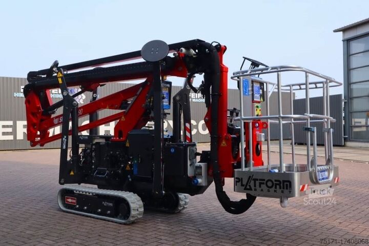 Scharnierende telescopische hoogwerker PLATFORM BAS Spider 18.90 PRO CE Declaration, Vali