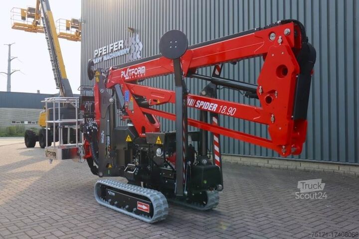 Scharnierende telescopische hoogwerker PLATFORM BAS Spider 18.90 PRO CE Declaration, Vali