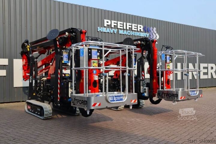 Scharnierende telescopische hoogwerker PLATFORM BAS Spider 18.90 PRO CE Declaration, Vali